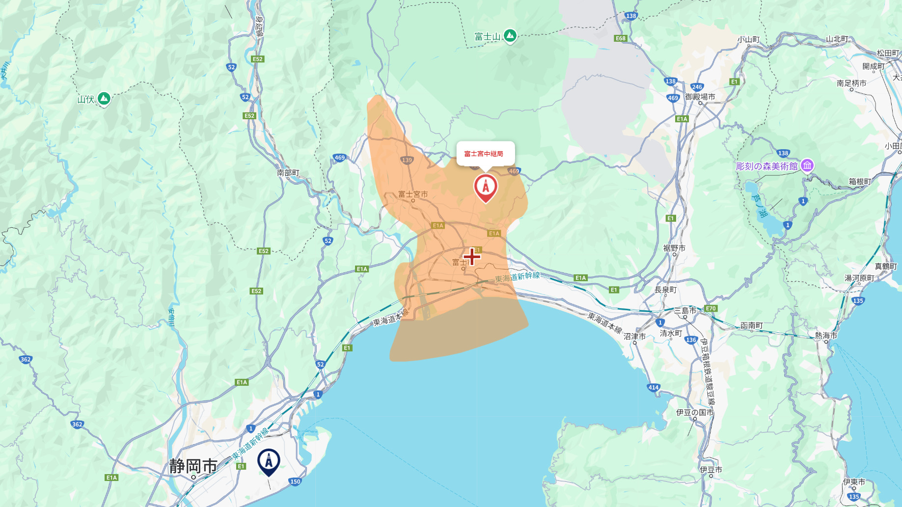 富士市の電波事情